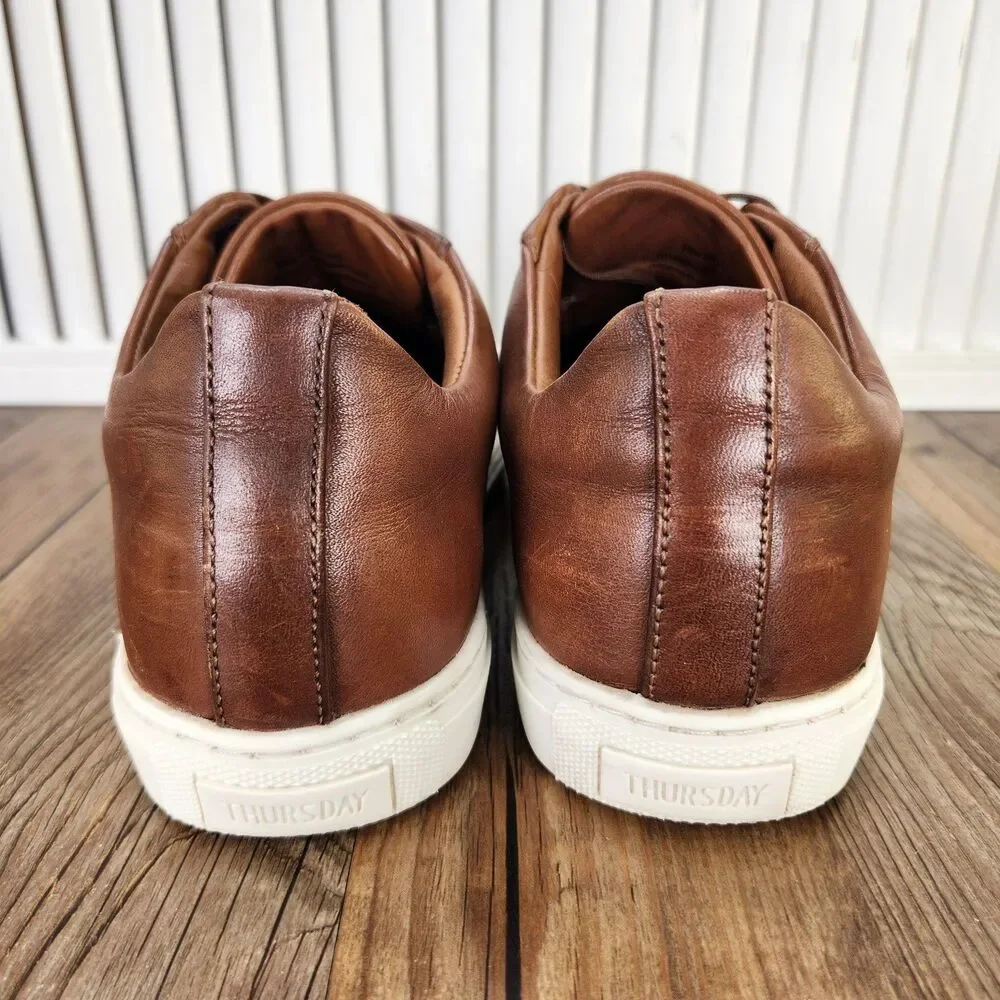 Thursday Boot Company Premier Low Top Sneakers Mens Size 9.5 Brown Leather Shoes